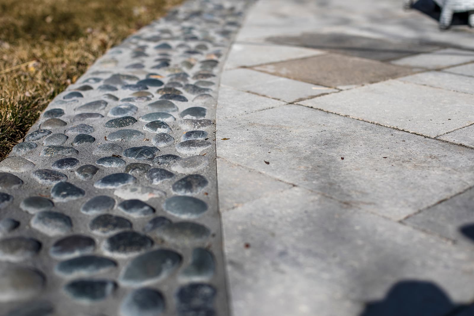 Belgard paver patio and seat wall installation in Colorado