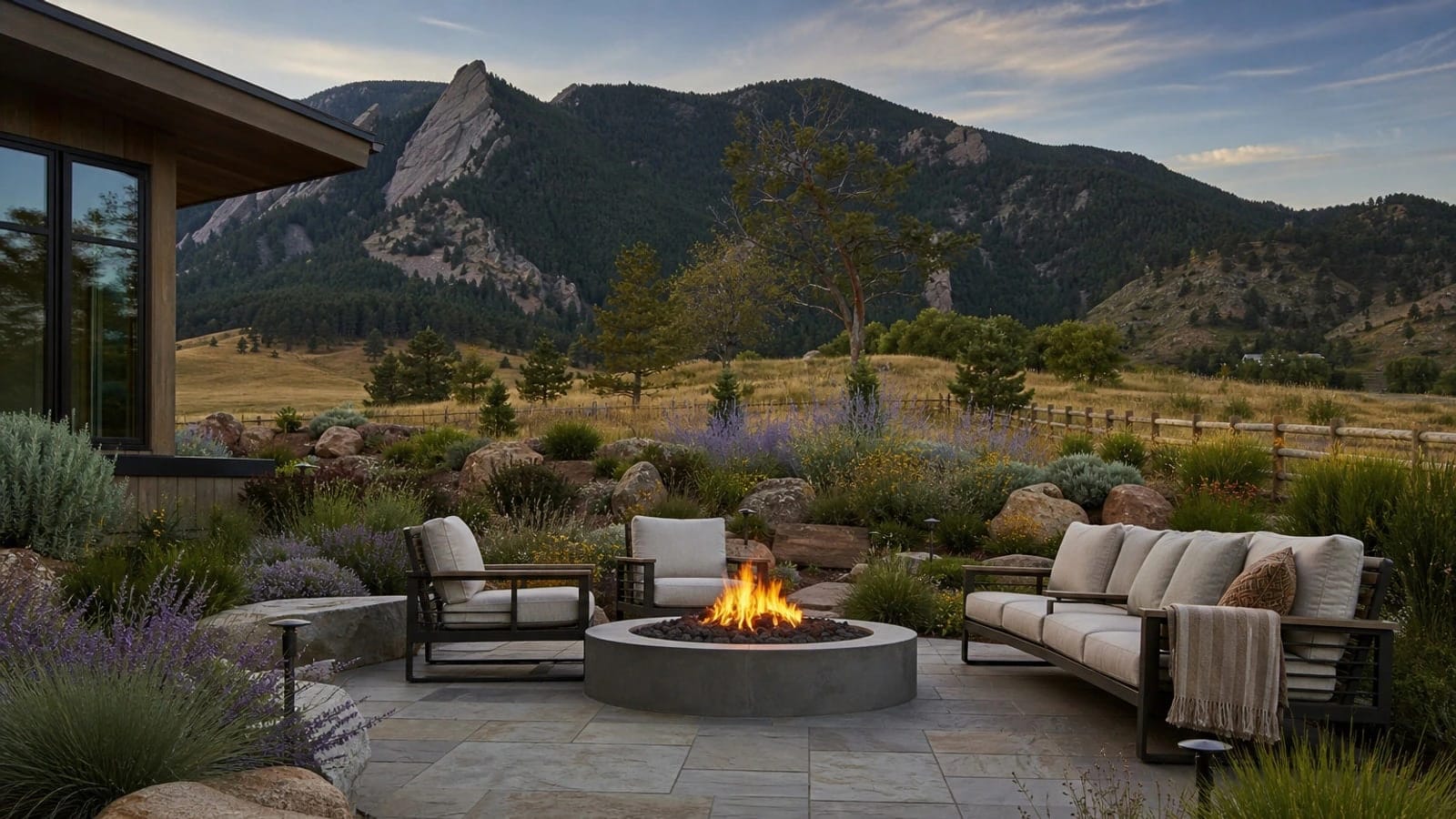 Outdoor living and hardscape in Boulder, Colorado